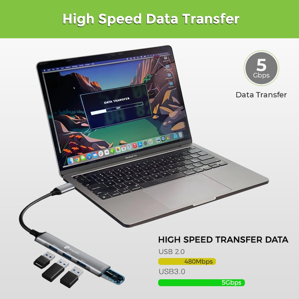 Slimport Type C - 4 USB Adapter Hub UL1087