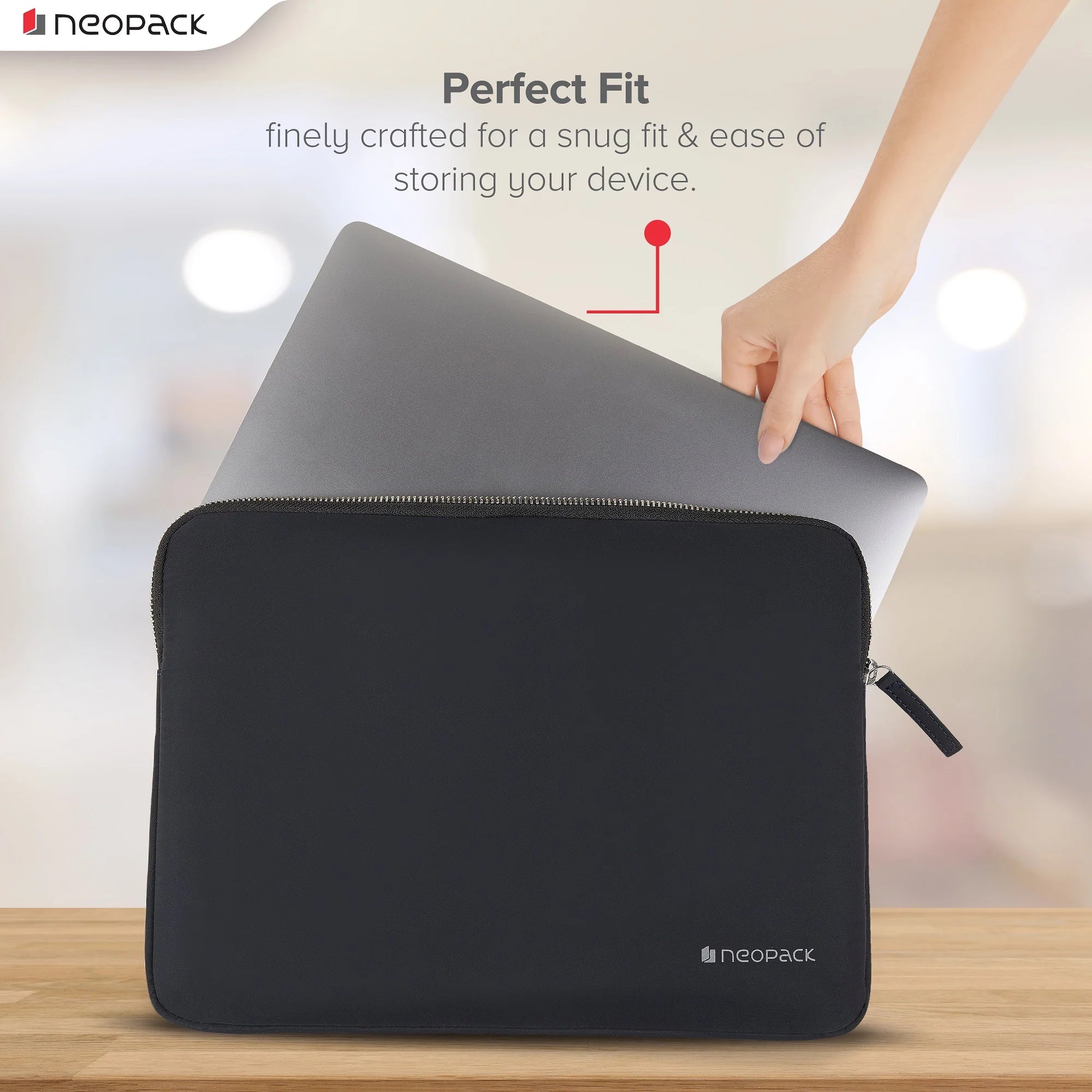 Neopack Stanley Sleeve For Upto 14.2" Macbooks (Black)