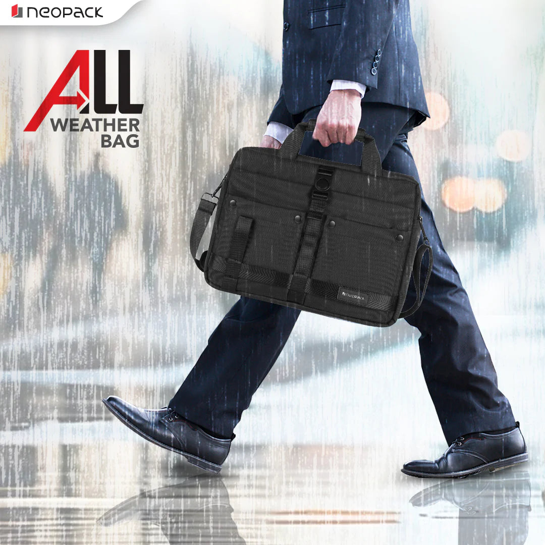 Neopack All Weather Shoulder Bag For Upto 14.2" Macbooks (Black)