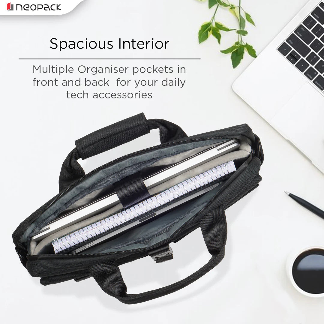 Neopack All Weather Shoulder Bag For Upto 14.2" Macbooks (Black)