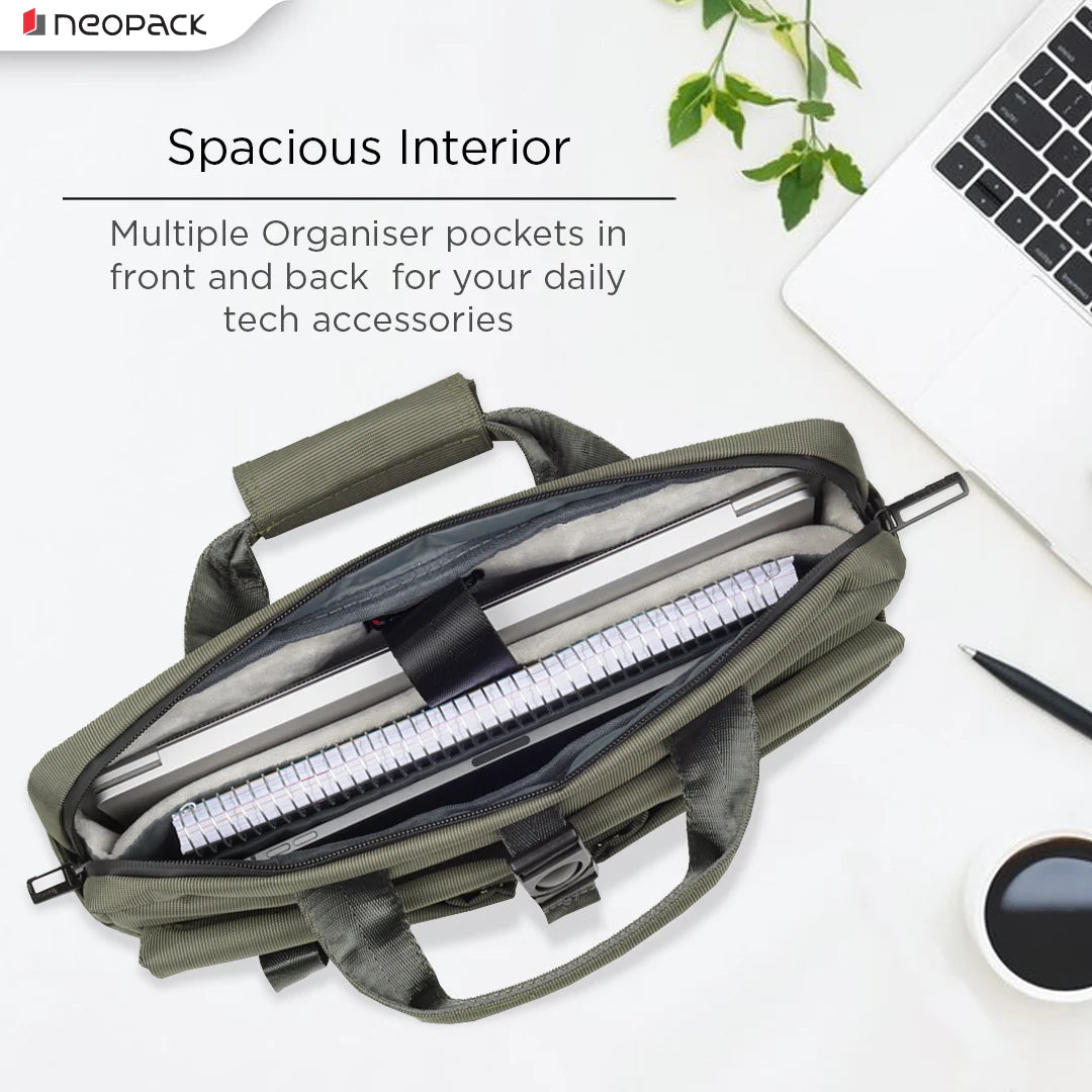All Weather Shoulder Bag For Upto 14.2" Macbooks (Military Green)
