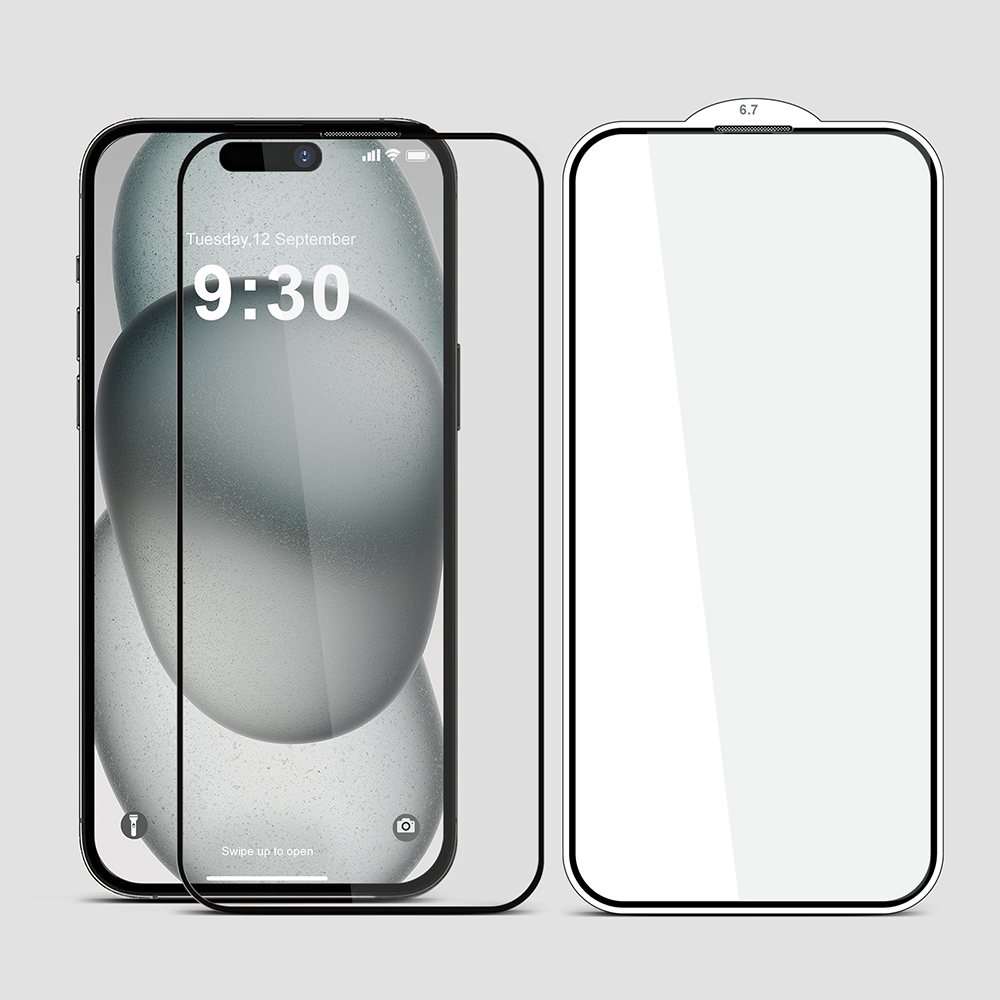 GRIPP Matte Tempered Glass for Apple iPhone 15