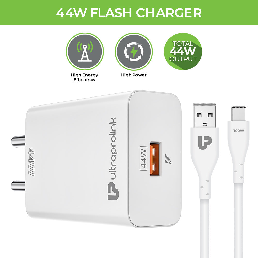 44W Multi Protocol Fast Travel Charger with 1m Cable UM1135