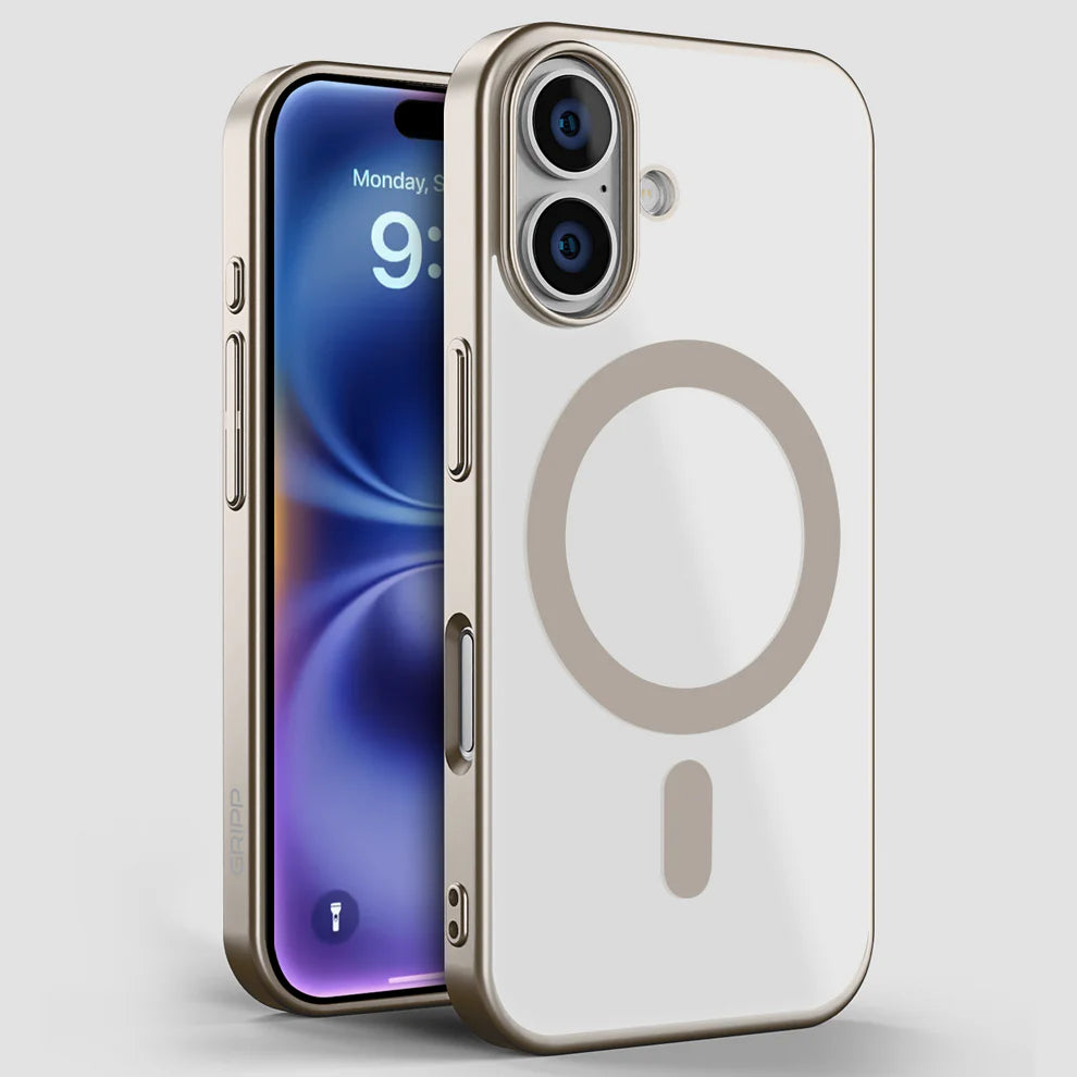 GRIPP Glacier Slim Apple iPhone 16 Plus with MagSafe Case - Natural Titanium