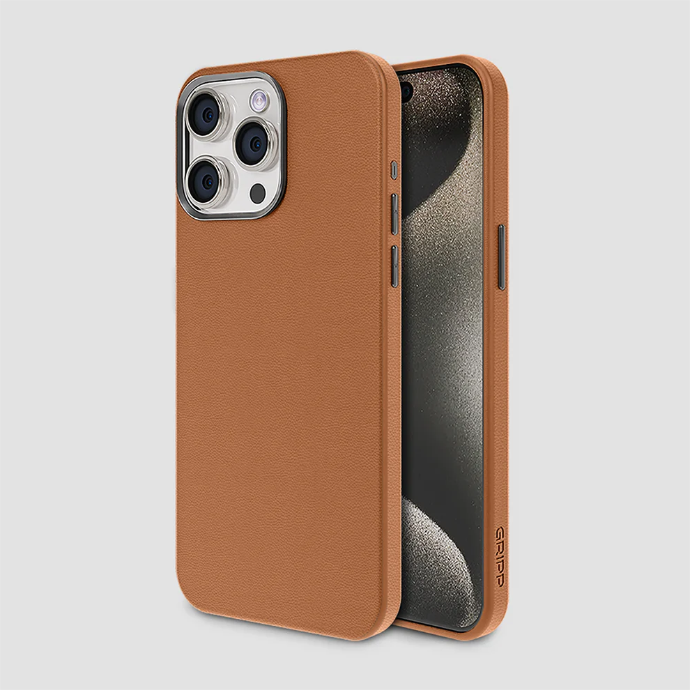 GRIPP Heritage Xtreme Apple iPhone 15 Pro with MagSafe Case - Camel