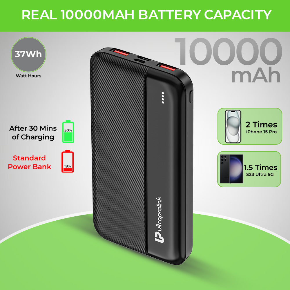 Juice-Up Pronto 22.5W/10,000 mAh Power Bank UM1123BLK