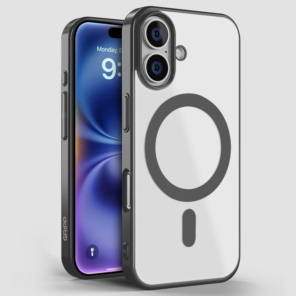 GRIPP Glacier Slim Apple iPhone 16 with MagSafe Case - Gunmetal