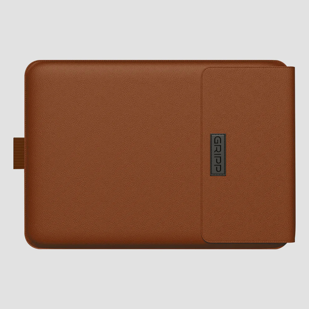 GRIPP Malleable Premium Leather Upto 14" / 35.56 cm MacBook/Laptop Sleeve