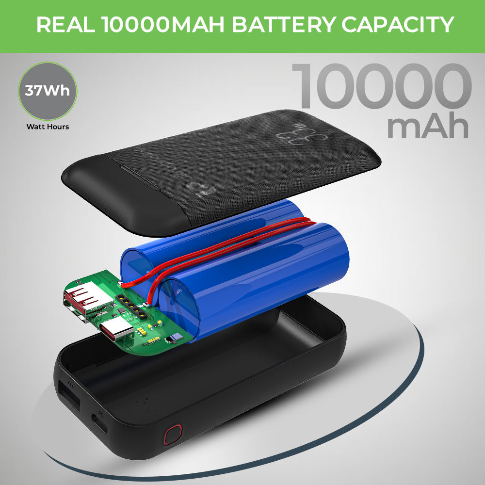 Juice-Up 33W/10,000 mAh Power Bank UM1122BLK