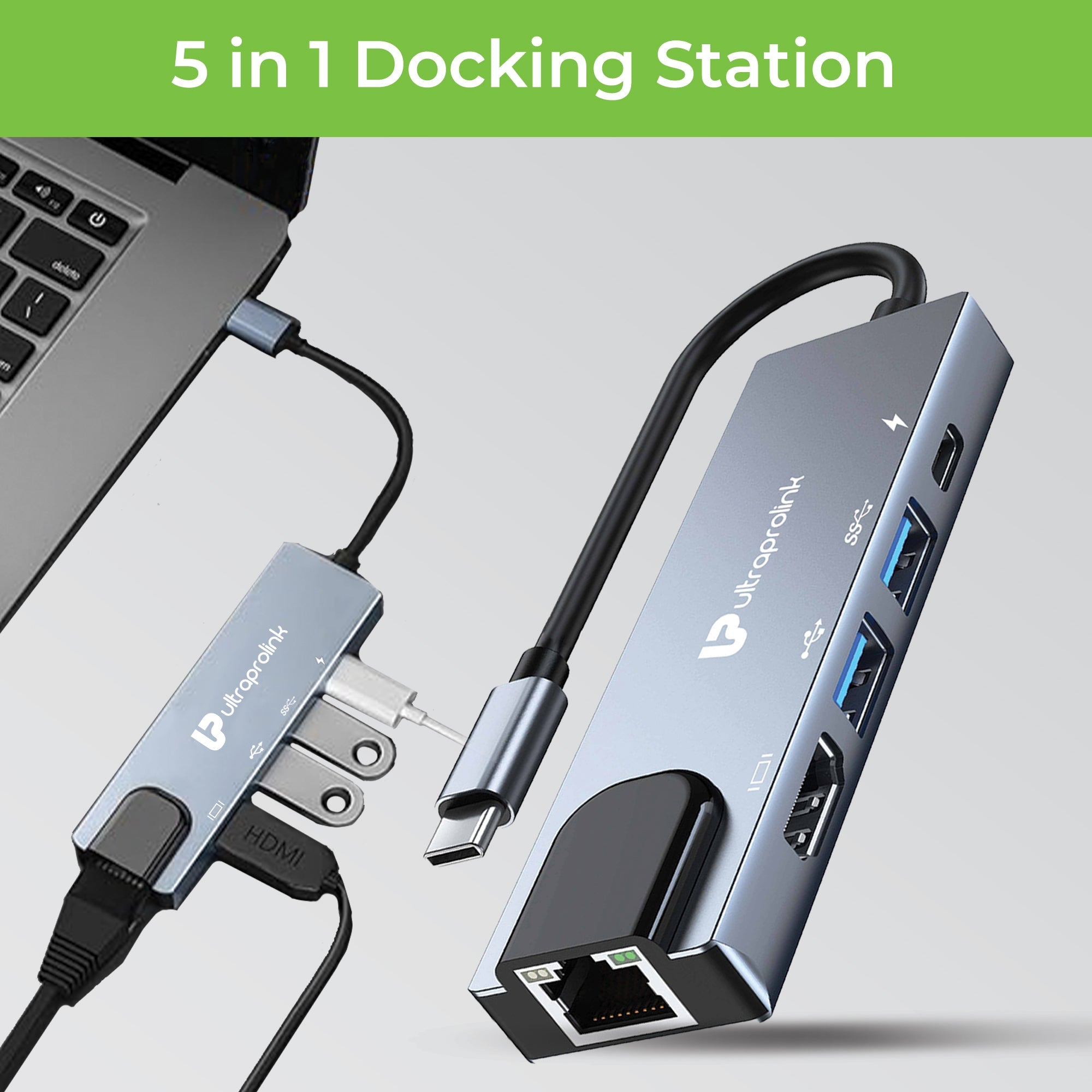 Smart Hub 5 USB Type C 5 in 1 Docking Station UL1207