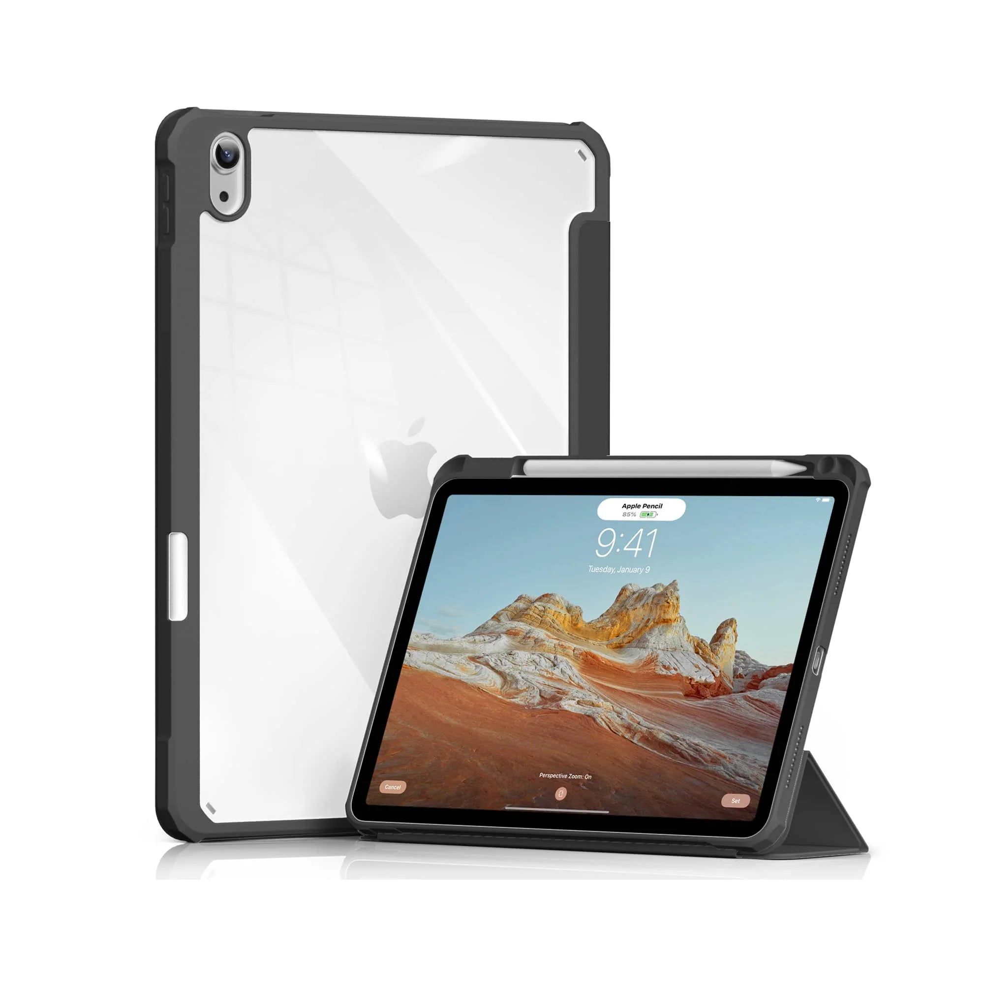 Neopack Delta Case With Apple Pencil Holder For IPad Air 11", Fits: 2024 Model (Black)