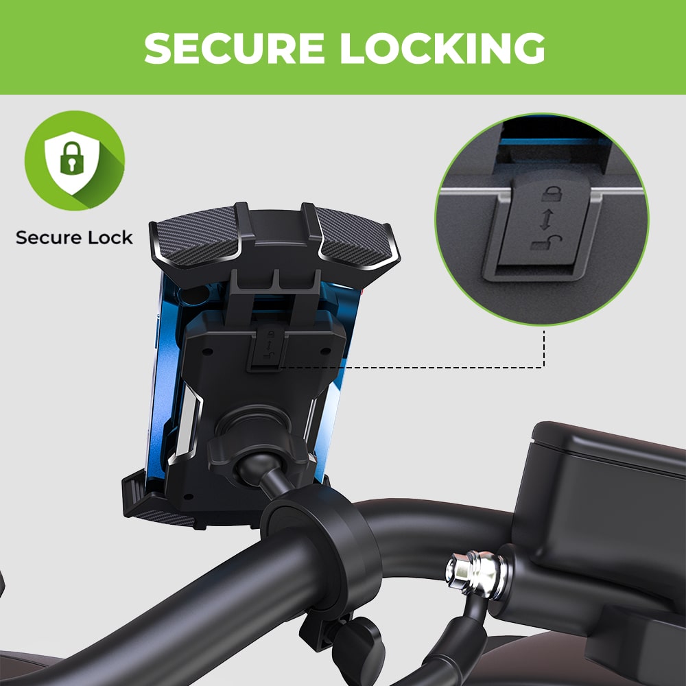 Handlebar Phone Mount for Bicycles & Motorcycles UM1138