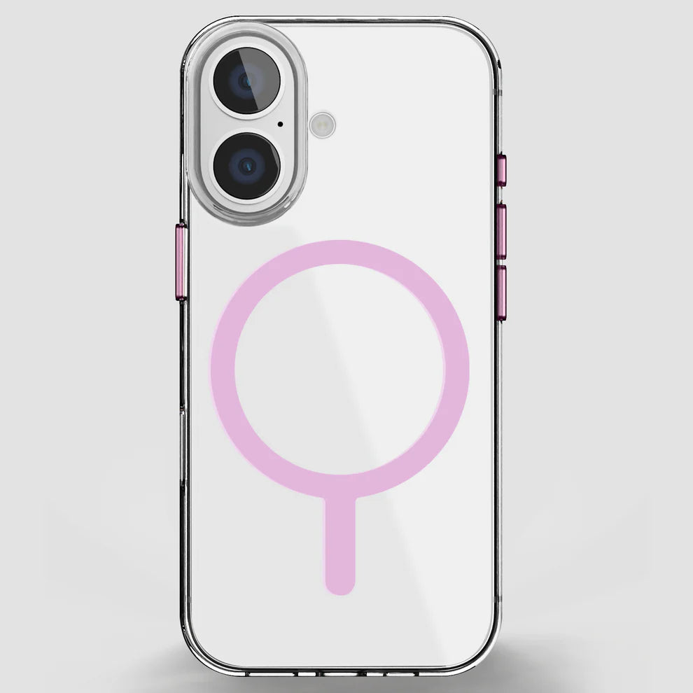 GRIPP Clear Xtreme Apple iPhone 16 with MagSafe Case - Pink