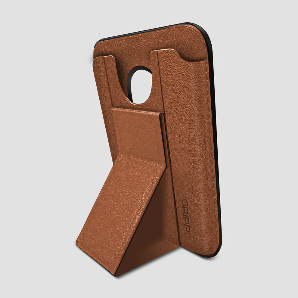 GRIPP MagSafe Wallet Card Holder With Stand - Camel
