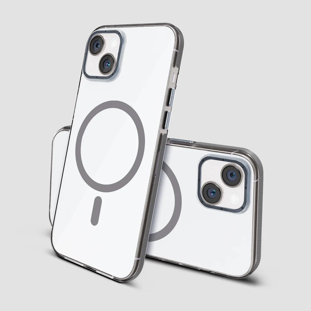 GRIPP Raigor Apple iPhone 15 with MagSafe Case - Clear/Grey