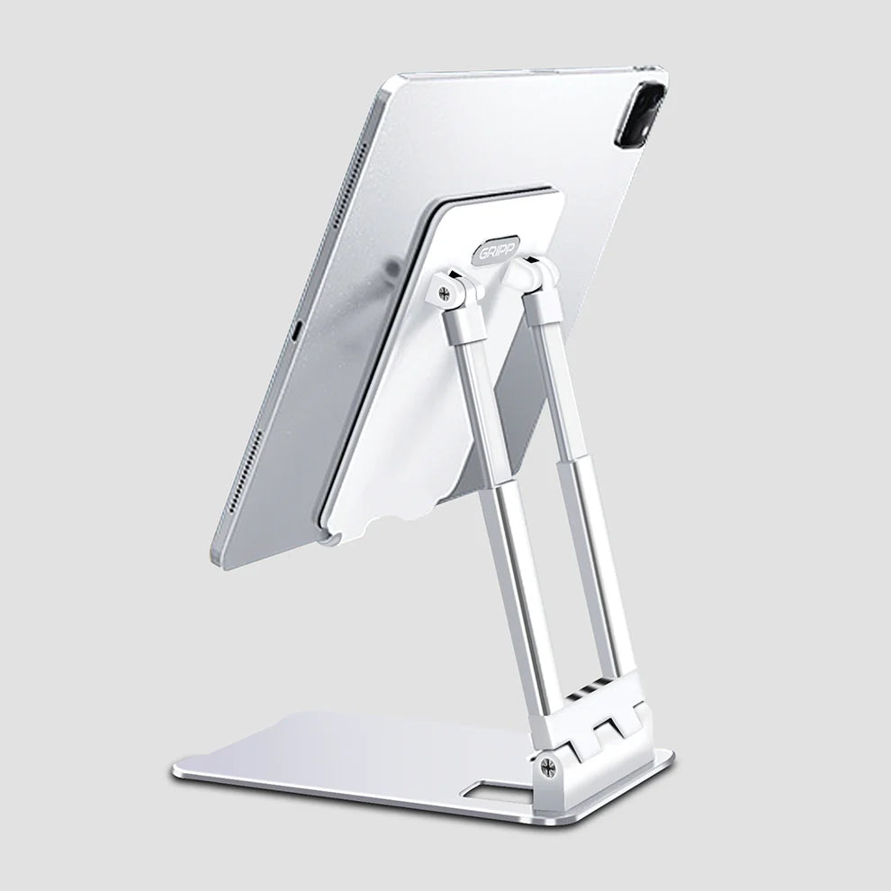 GRIPP Trivot iPad/Mobile Universal Stand (Aluminium) - White