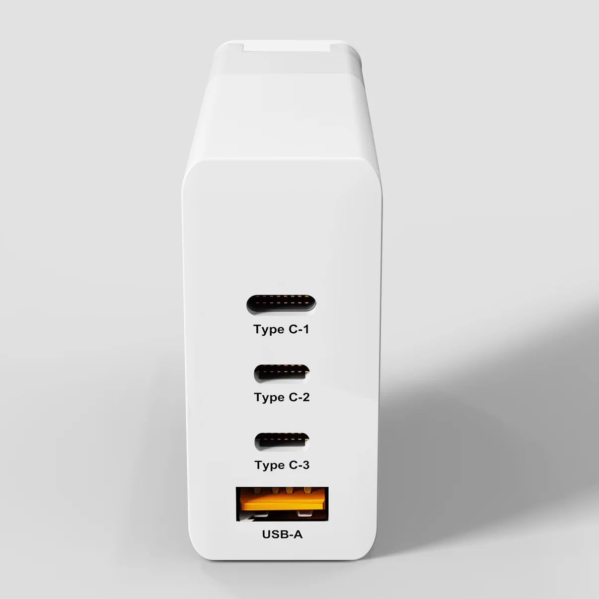 POWERUP Max Charge 120W 3 PD Type C + USB QC 3.0 GaN Wall Charger - White