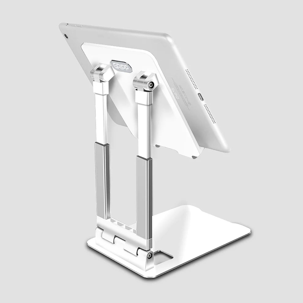 GRIPP Trivot iPad/Mobile Universal Stand (Aluminium) - White