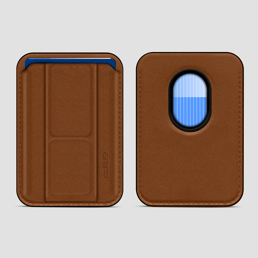 GRIPP MagSafe Wallet Card Holder With Stand - Camel