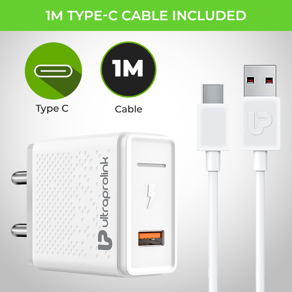 Boost 18W QC3.0 Charger + Type C Cable UM1110QC-C