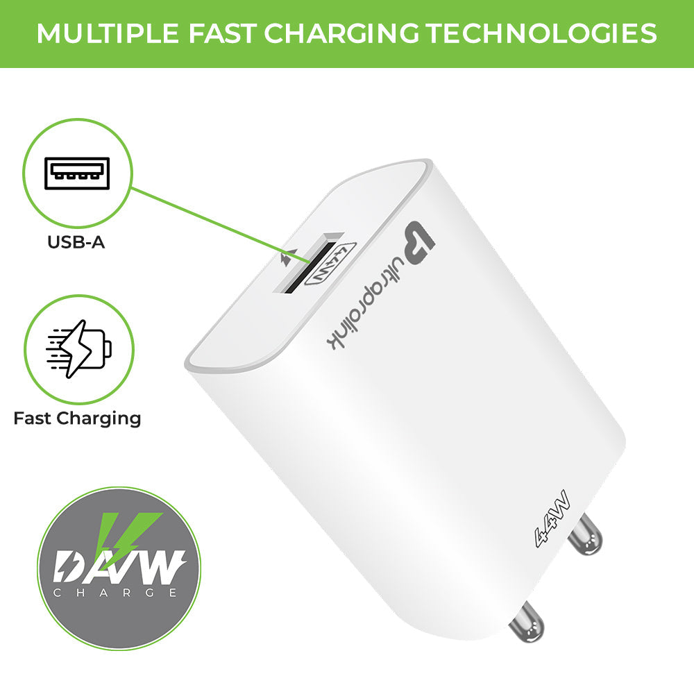 44W Multi Protocol Fast Travel Charger with 1m Cable UM1135