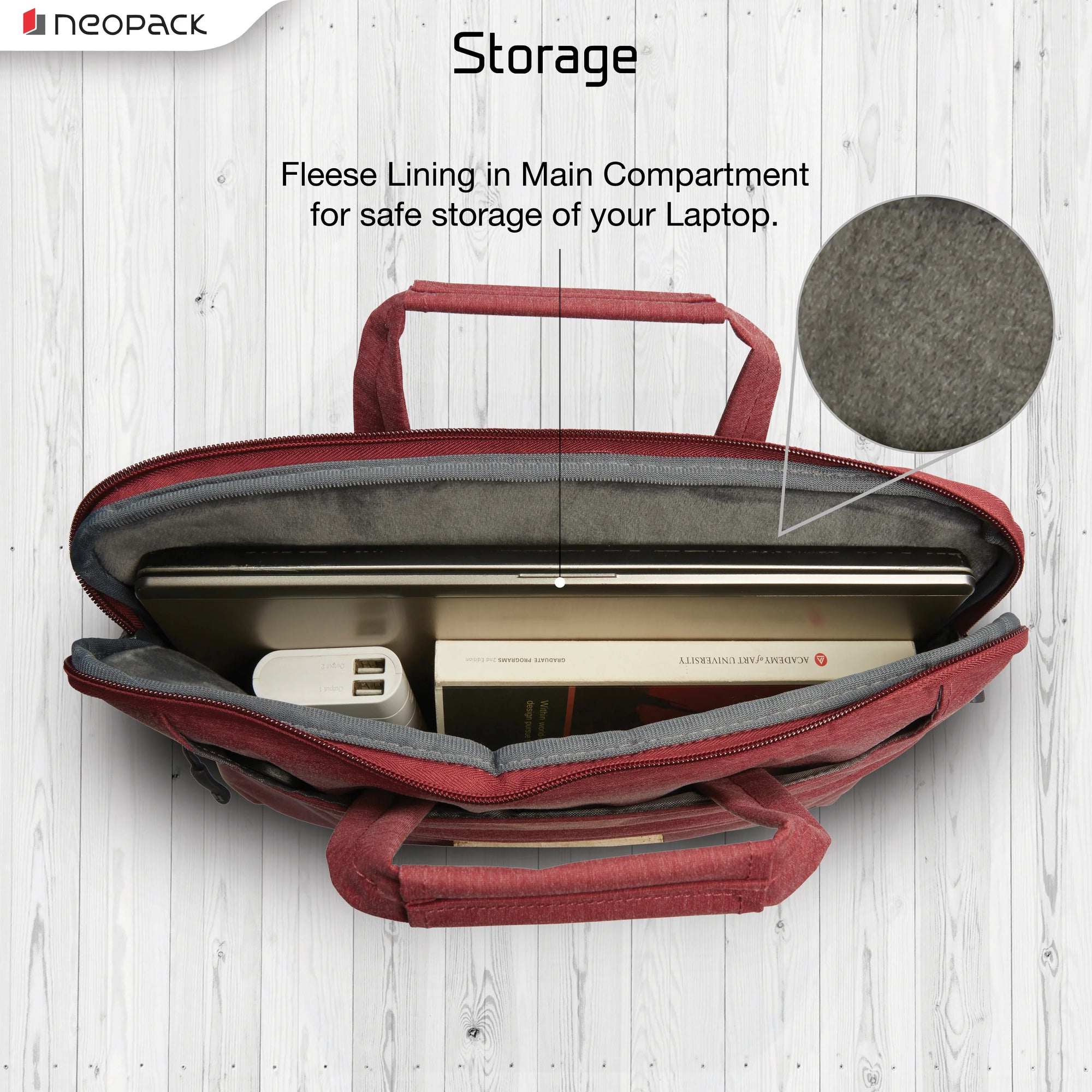 Neopack Svelte Sleeve For Upto 14.2" Macbooks (Red)