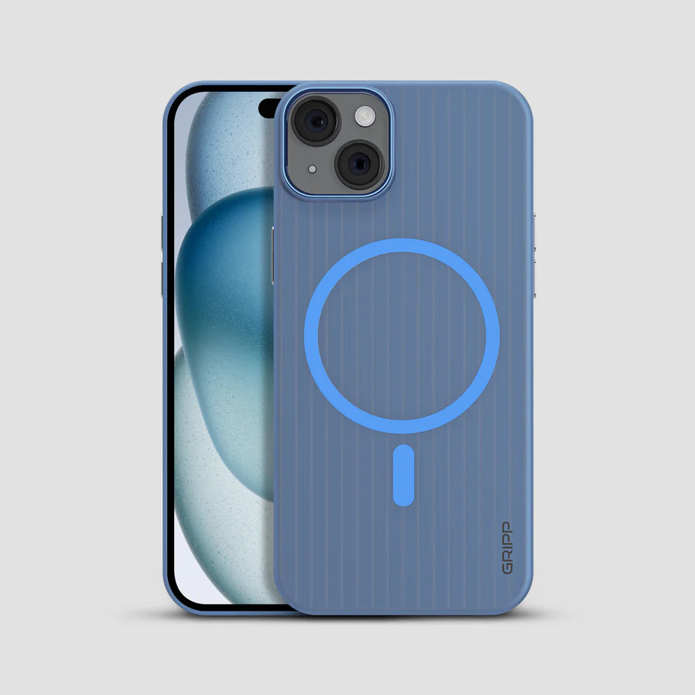 GRIPP Slimfit Apple iPhone 15 with MagSafe Case - Blue