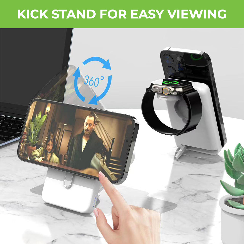 3-in-1 Vylis GO Wireless Dock with Detachable Mag-Safe Power Bank UM1006GO