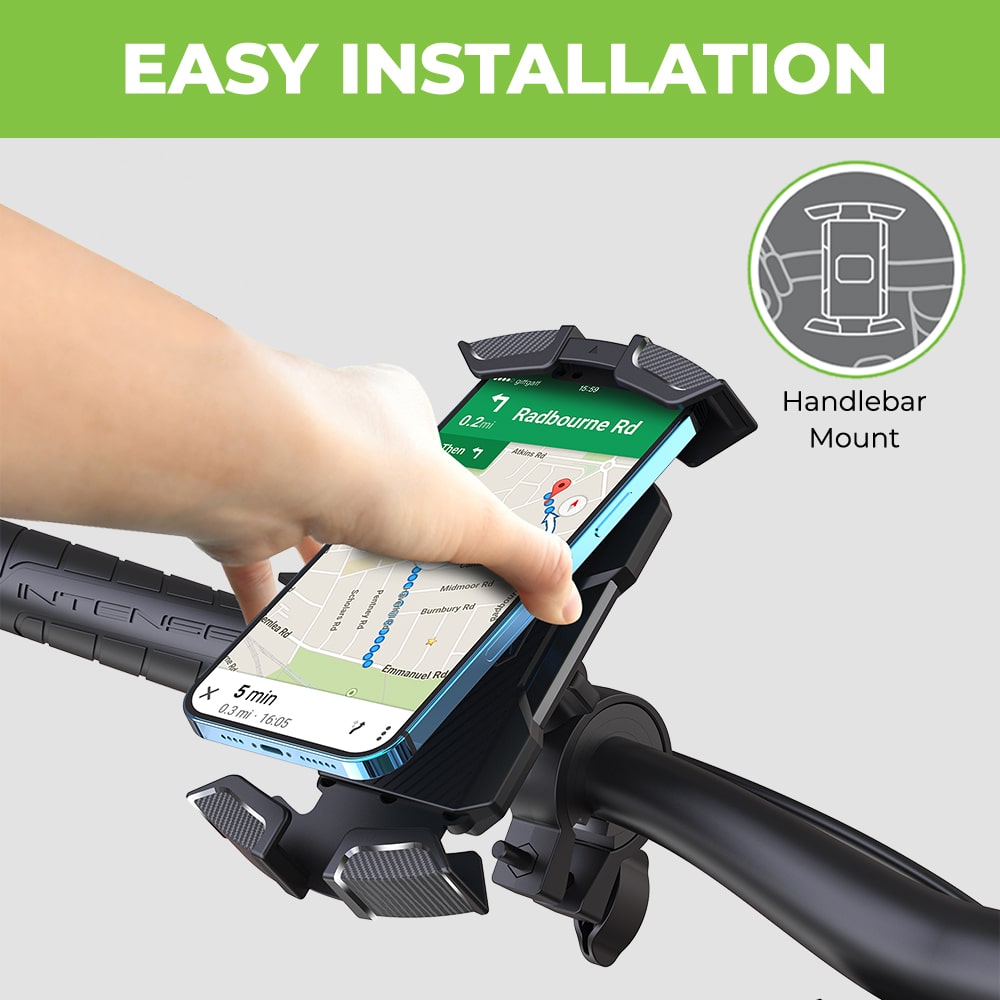 Handlebar Phone Mount for Bicycles & Motorcycles UM1138