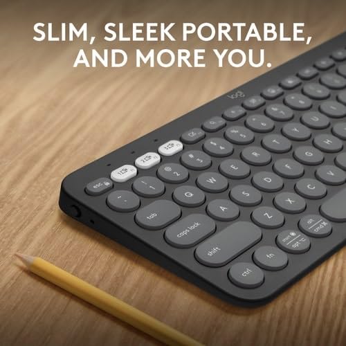 Logitech Keyboard K380s Pebble Keys 2 Cordless