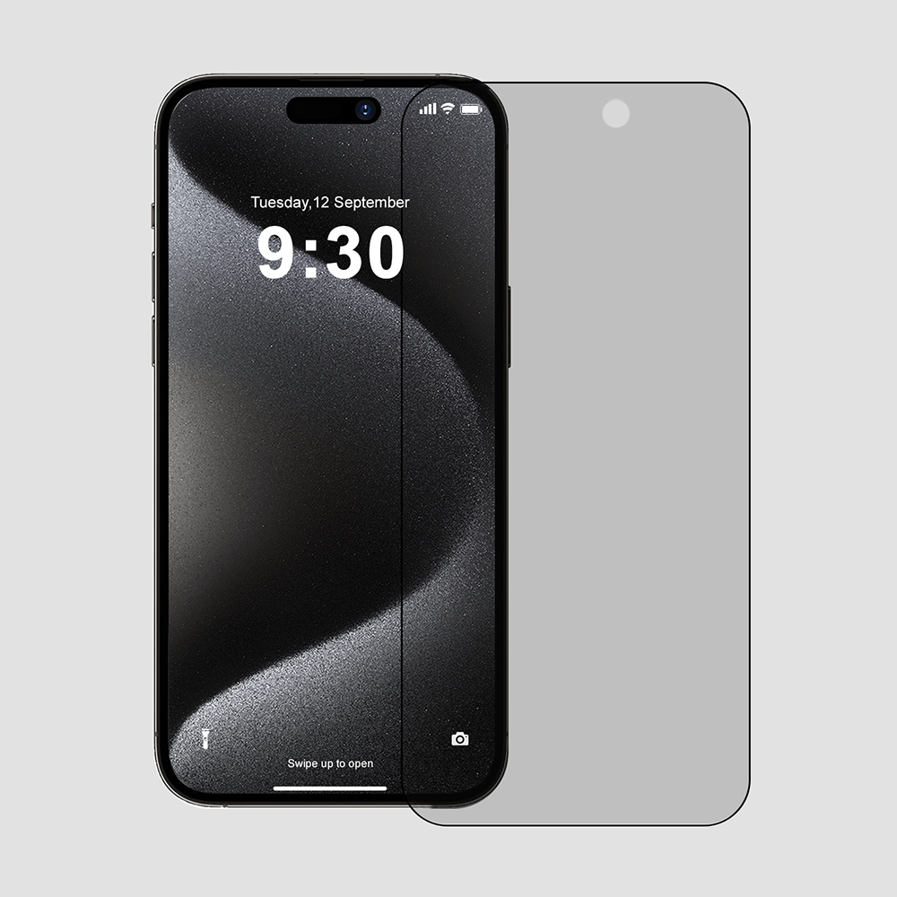 GRIPP Privacy Tempered Glass for Apple iPhone 15 Pro