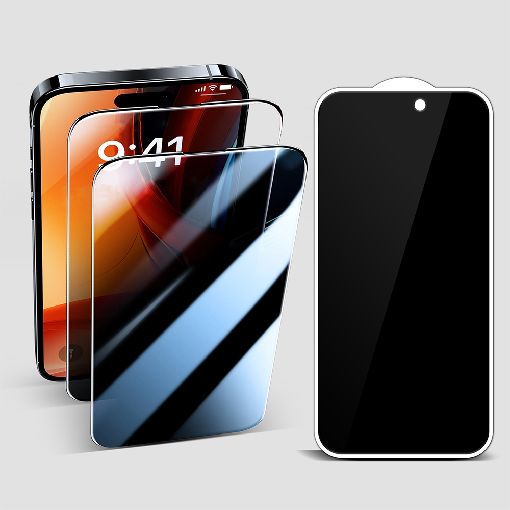 GRIPP Privacy Tempered Glass for Apple iPhone 15