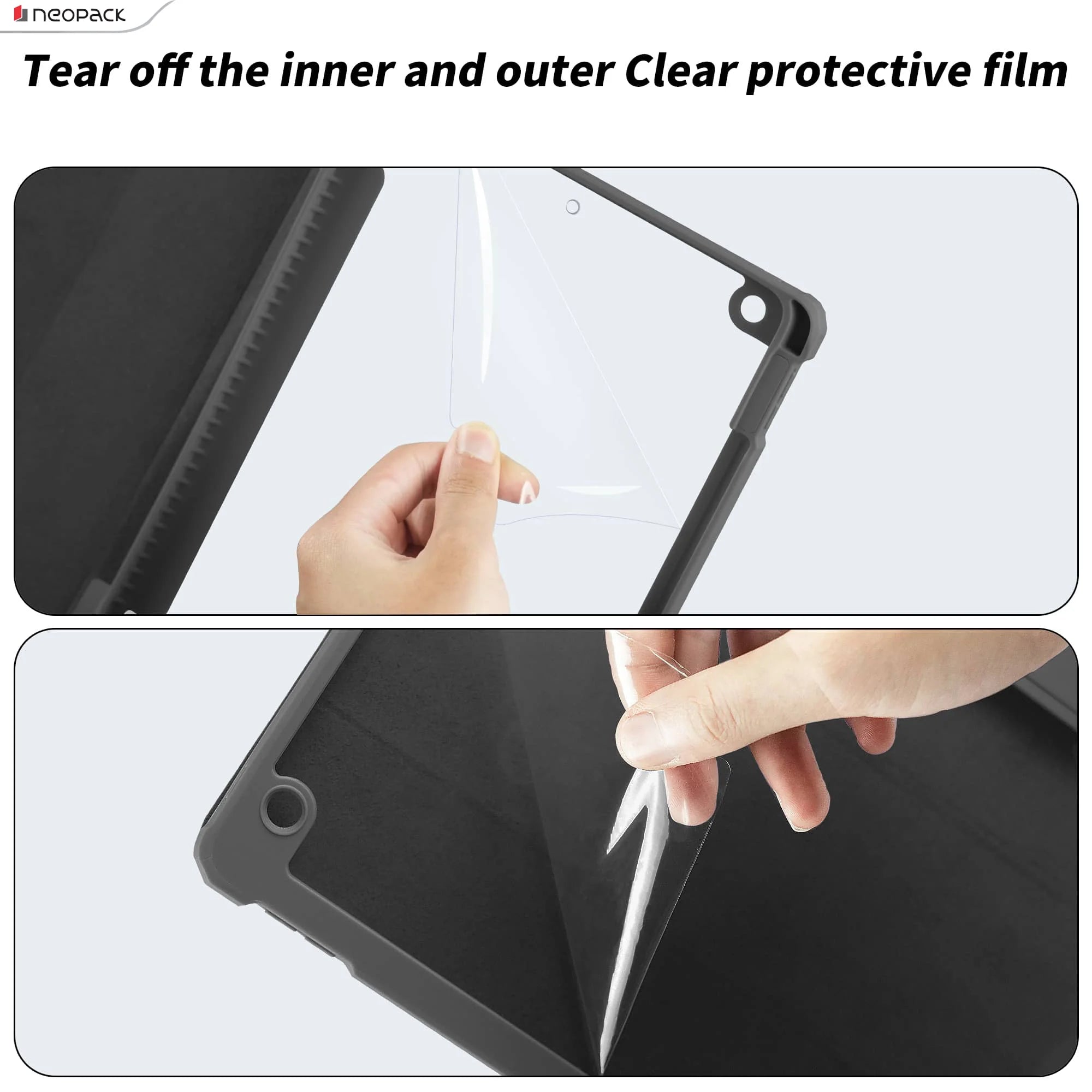 Neopack Delta Case With Apple Pencil Holder For IPad Air 11", Fits: 2024 Model (Black)