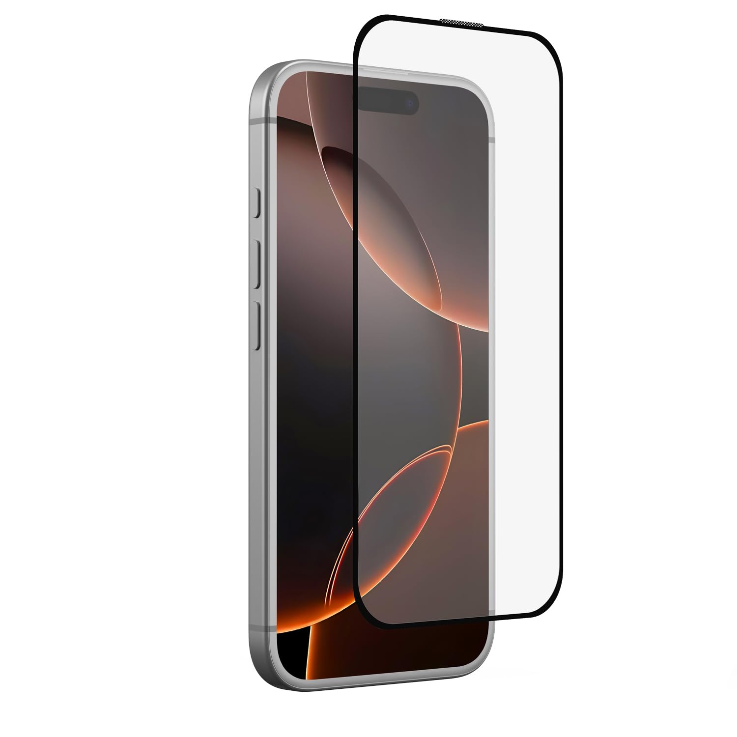 GRIPP Dust Proof 3D Tempered Glass Screen Protector for iPhone 16 Pro Max (6.9") Edge to Edge Full Coverage with Anti Dust & 9h Protection, Anti Scratch Shockproof Crystal Clear Screen Guard - Black
