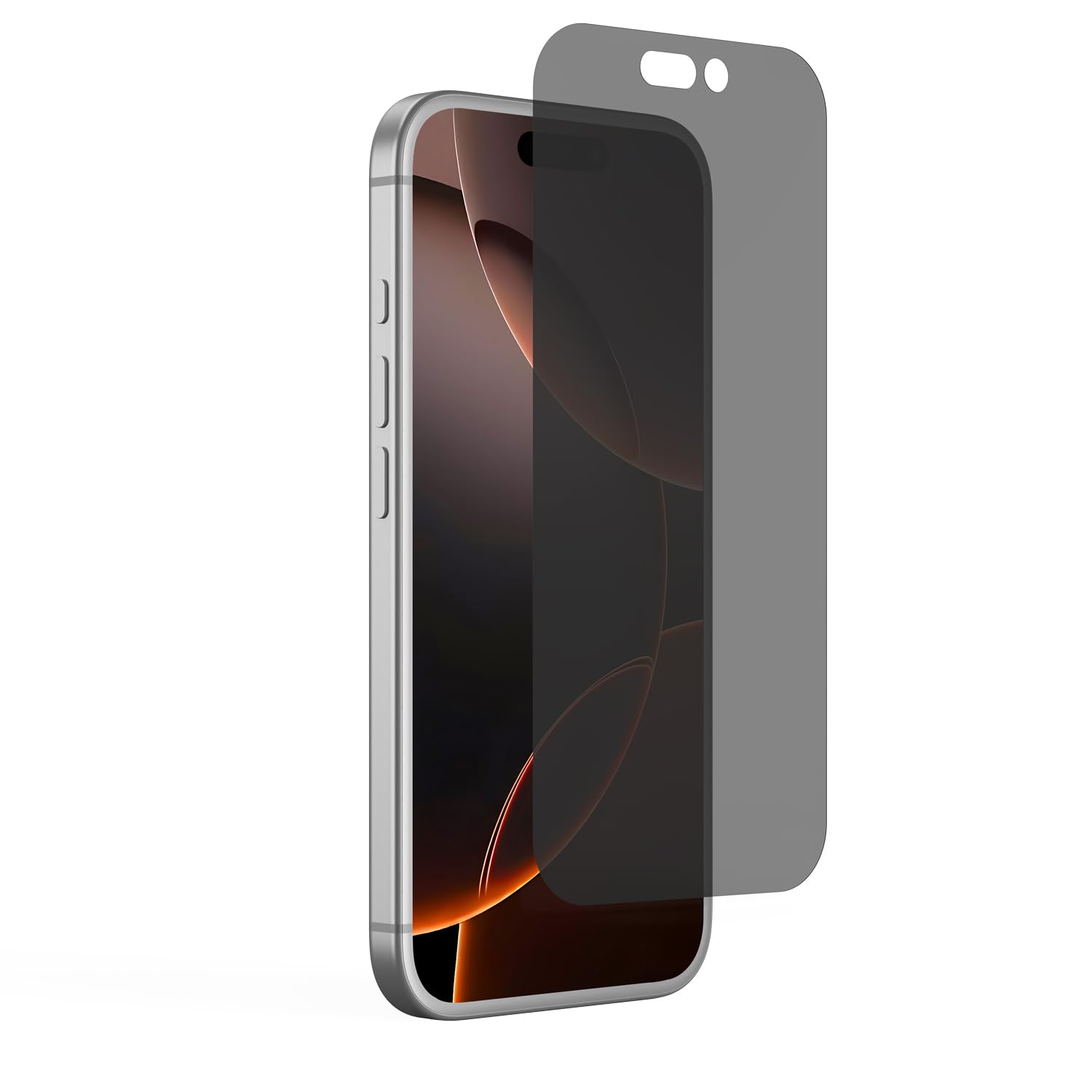 GRIPP Matte Privacy Tempered Glass Screen Protector for iPhone 16 Pro (6.3") Anti Scratch & Anti Spy Glass with 9h Protection, Edge to Edge Full Coverage Screen Guard (Easy Installation) - Black