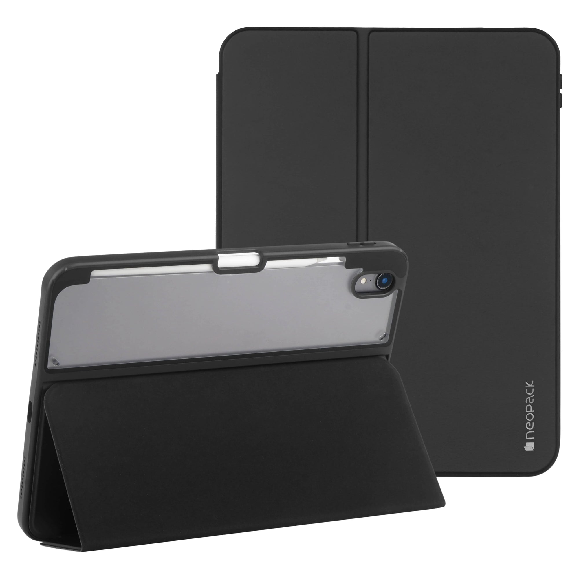 Neopack Vista Case With Apple Pencil Holder For IPad Air 13", Fits: 2024 M2 & 2025 M3 Models / IPad Pro 12.9, Fits: 4th, 5th, 6th Gen (Black)