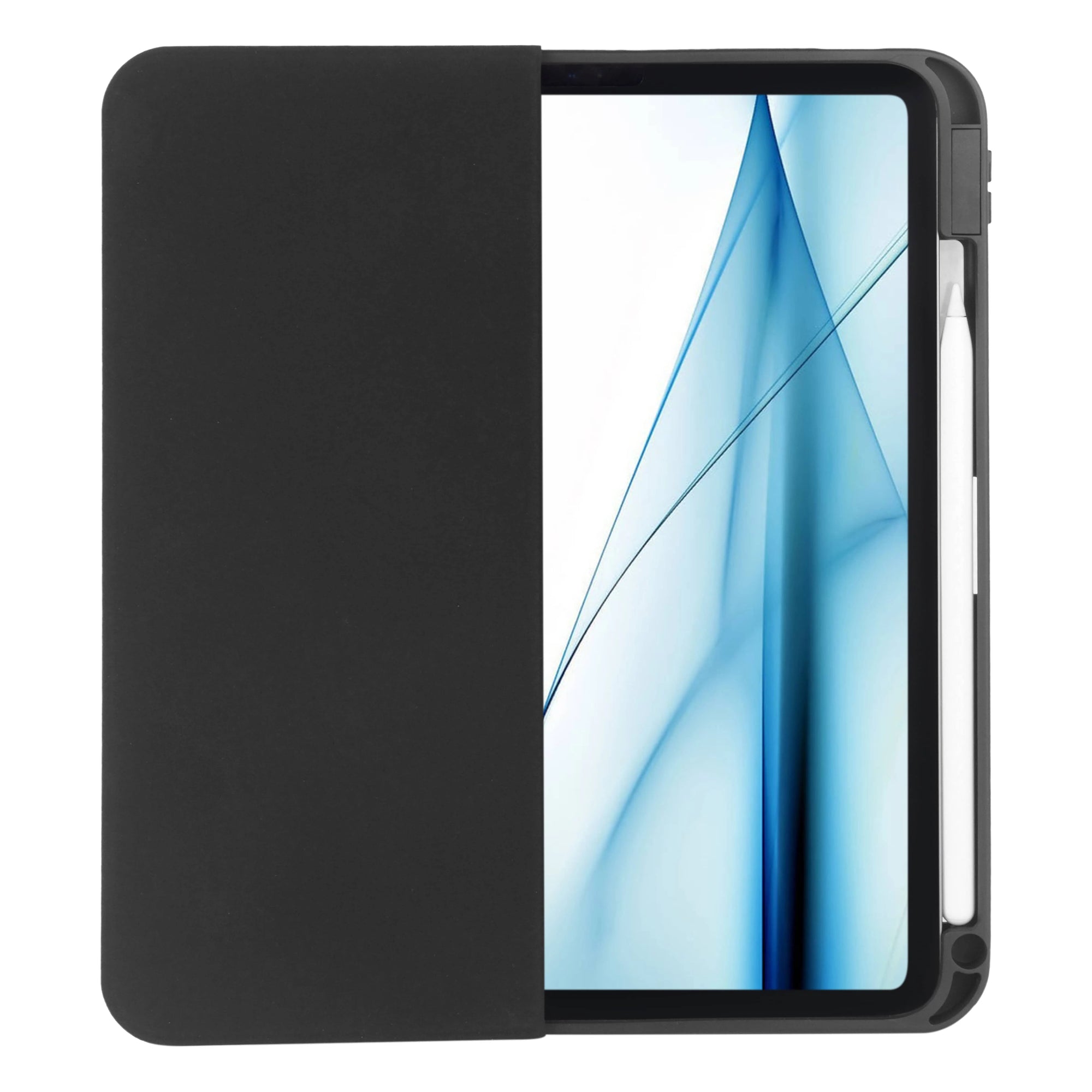 Neopack Vista Case With Apple Pencil Holder For IPad Air 13", Fits: 2024 M2 & 2025 M3 Models / IPad Pro 12.9, Fits: 4th, 5th, 6th Gen (Black)