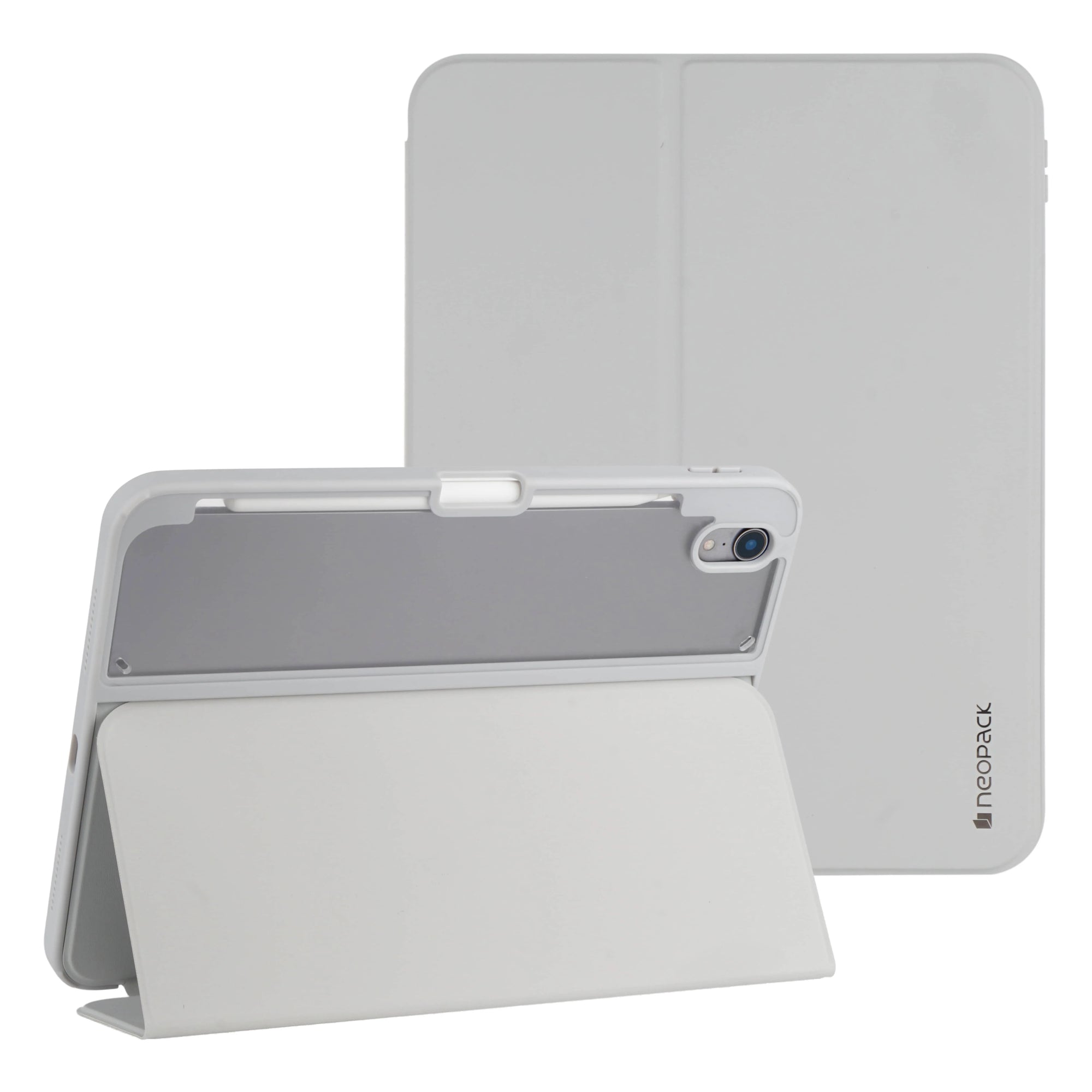 Neopack Vista Case With Apple Pencil Holder For IPad Air 10.9 4th & 5th Gen & IPad Air 11", Fits: 2024 & 2025 M3 Models (Grey)