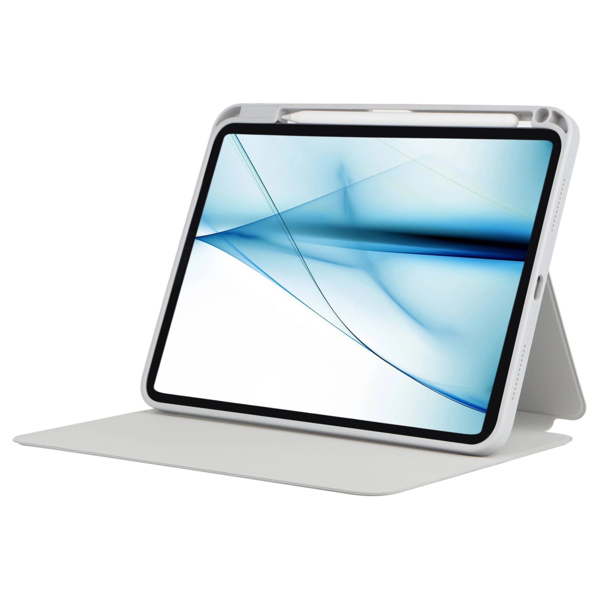 Neopack Vista Case With Apple Pencil Holder For IPad Air 10.9 4th & 5th Gen & IPad Air 11", Fits: 2024 & 2025 M3 Models (Grey)