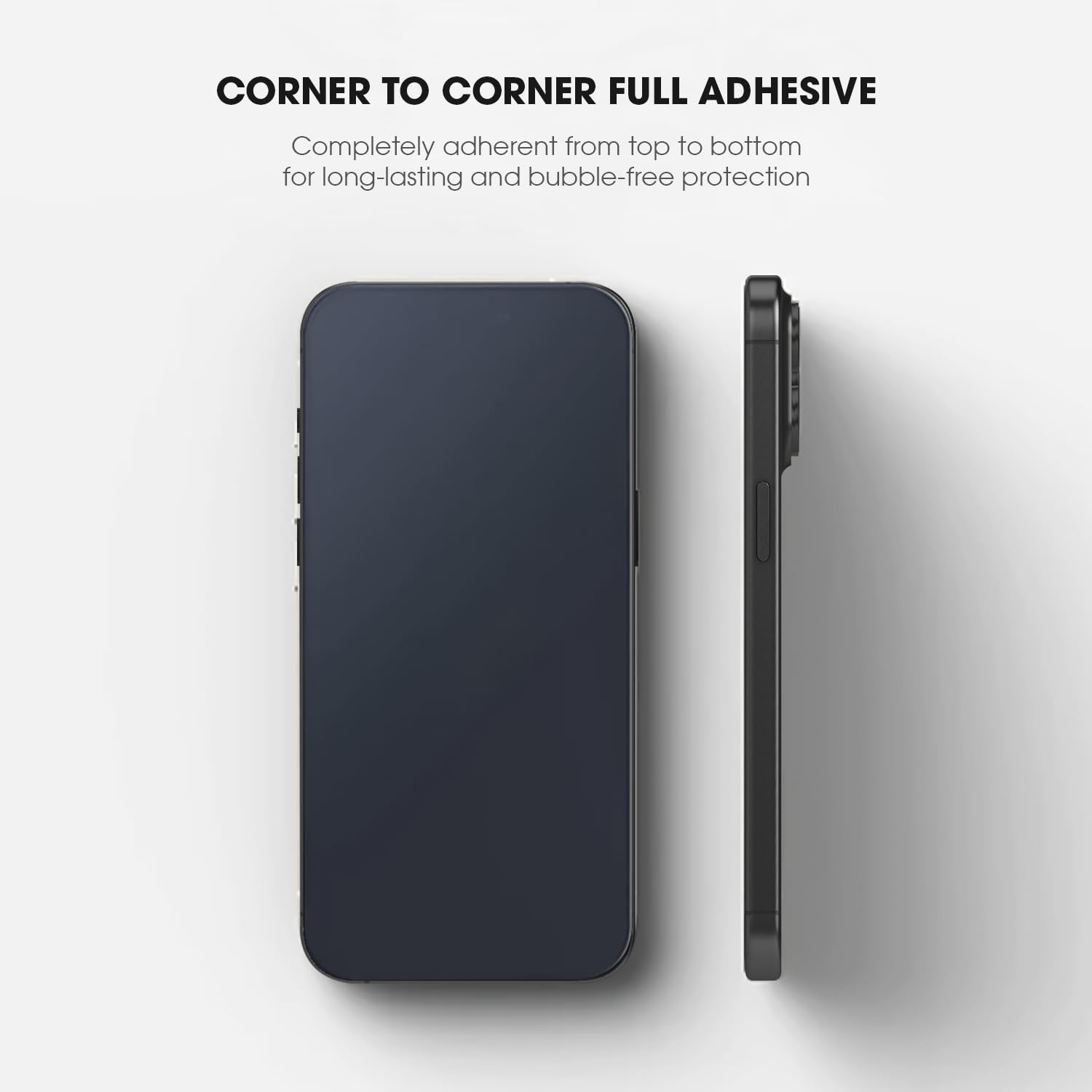 GRIPP Matte Privacy Tempered Glass Screen Protector for iPhone 15 Plus (6.7") with Anti Scratch & Anti Oil with 9h Hardness Edge to Edge Full Screen Protection Guard