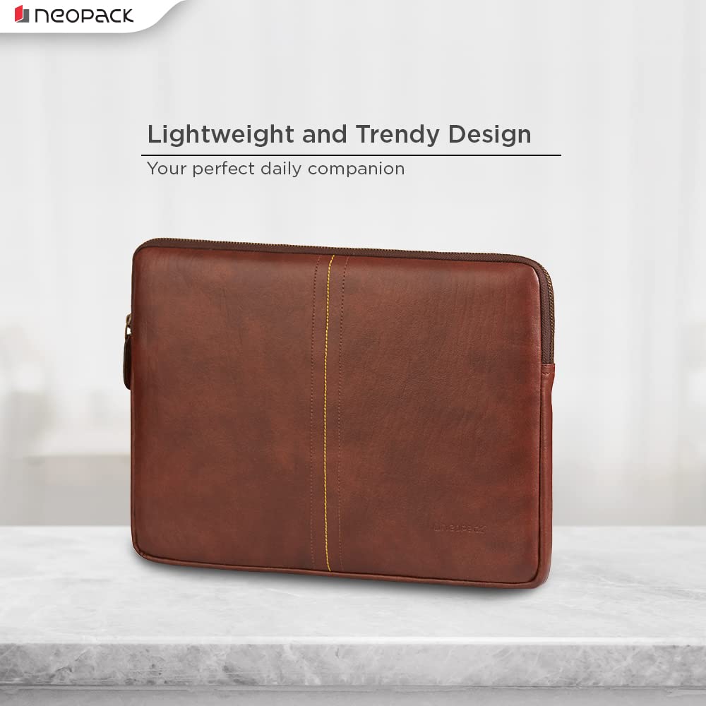 Neopack Stanley Sleeve/Slip Case for 13-13.3" MacBook Air/Pro M3 / M2 / M1 2016-2024, iPad Air/Pro 13" & iPad 12.9" (Brown)