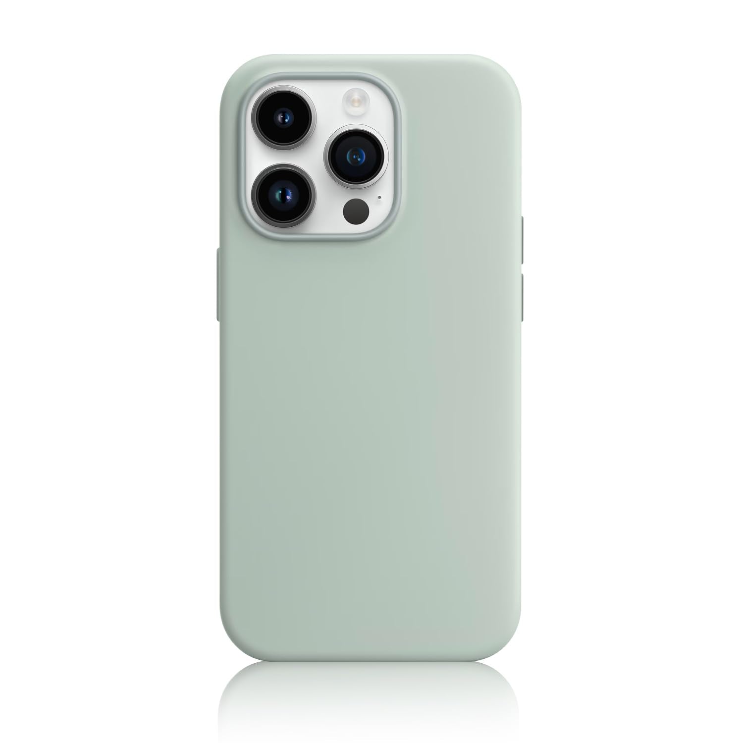 GRIPP® Rubon with Mag-Safe Slim-Fit Case Compatible with iPhone 14 Pro (6.1") Lightweight Matte Texture Liquid Silicone Soft Touch Material with 360-Degree Protection Back Cover - Beige