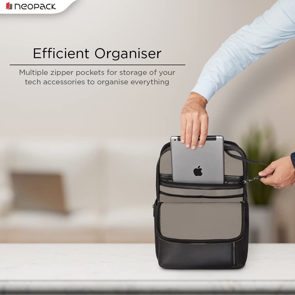 Neopack Vault Professional Backpack for 15" Laptops & 16.2" Macbooks (Black)