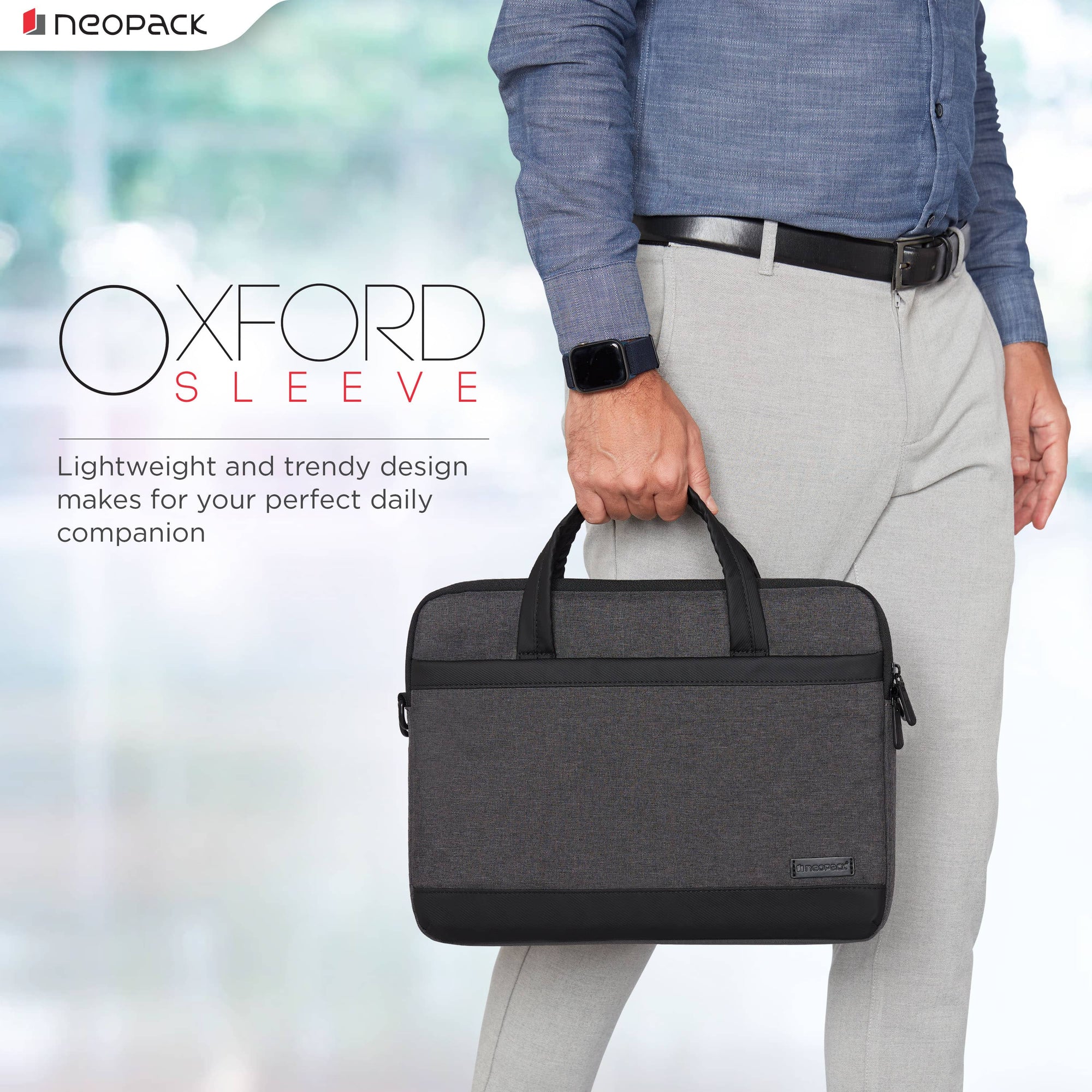 Neopack Oxford Sleeves For Upto 16.2" Macbooks (Black)