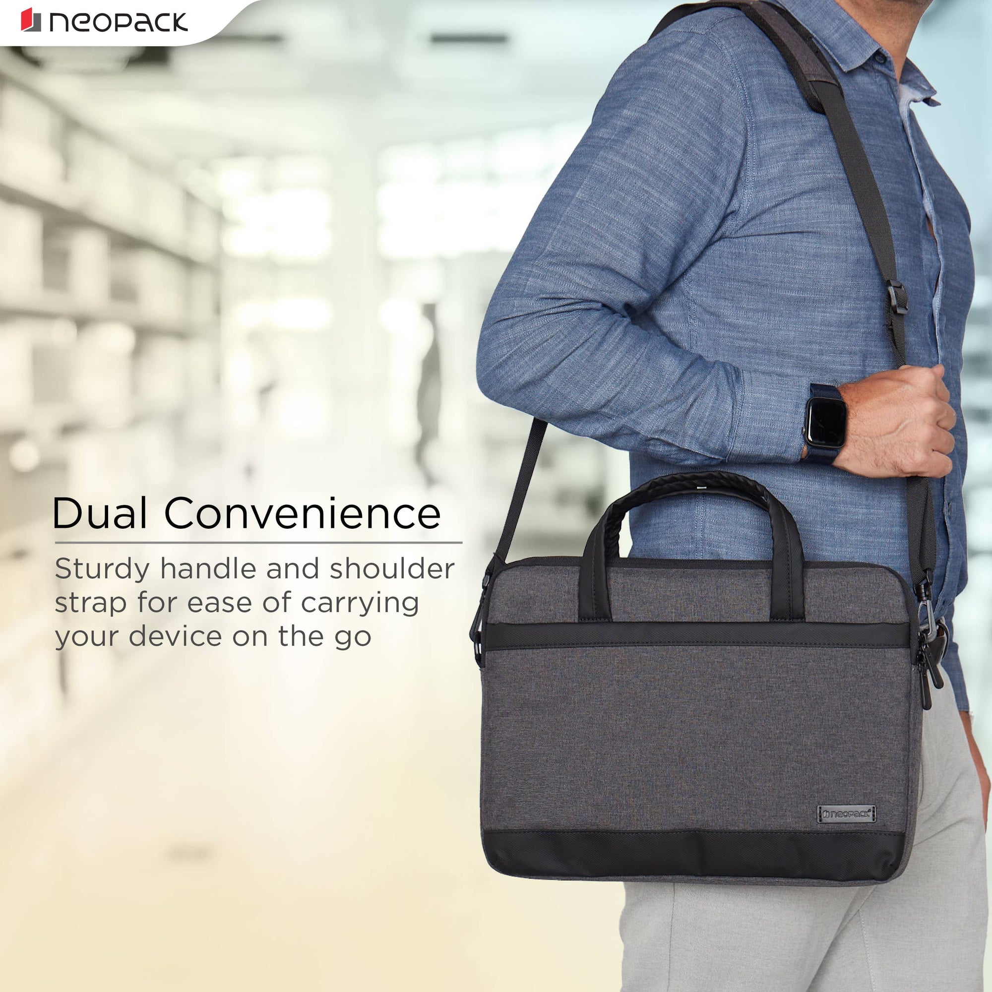 Neopack Oxford Sleeves For Upto 16.2" Macbooks (Black)