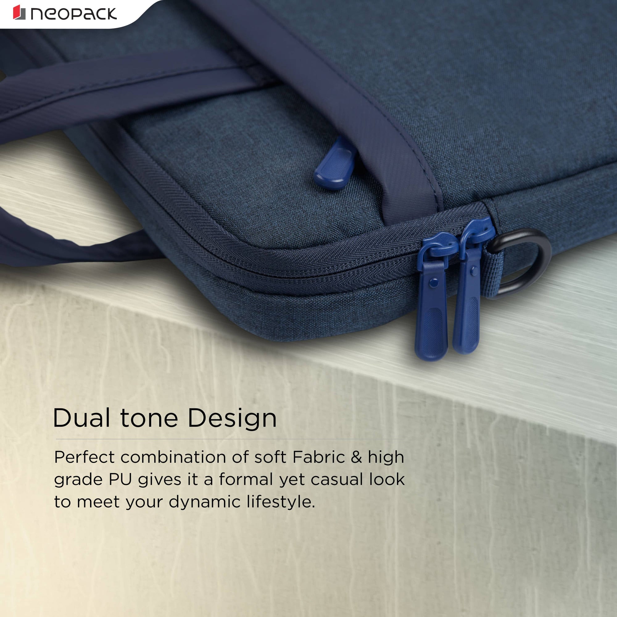 Neopack Oxford Sleeves For Upto 14.2" Macbooks (Navy Blue)