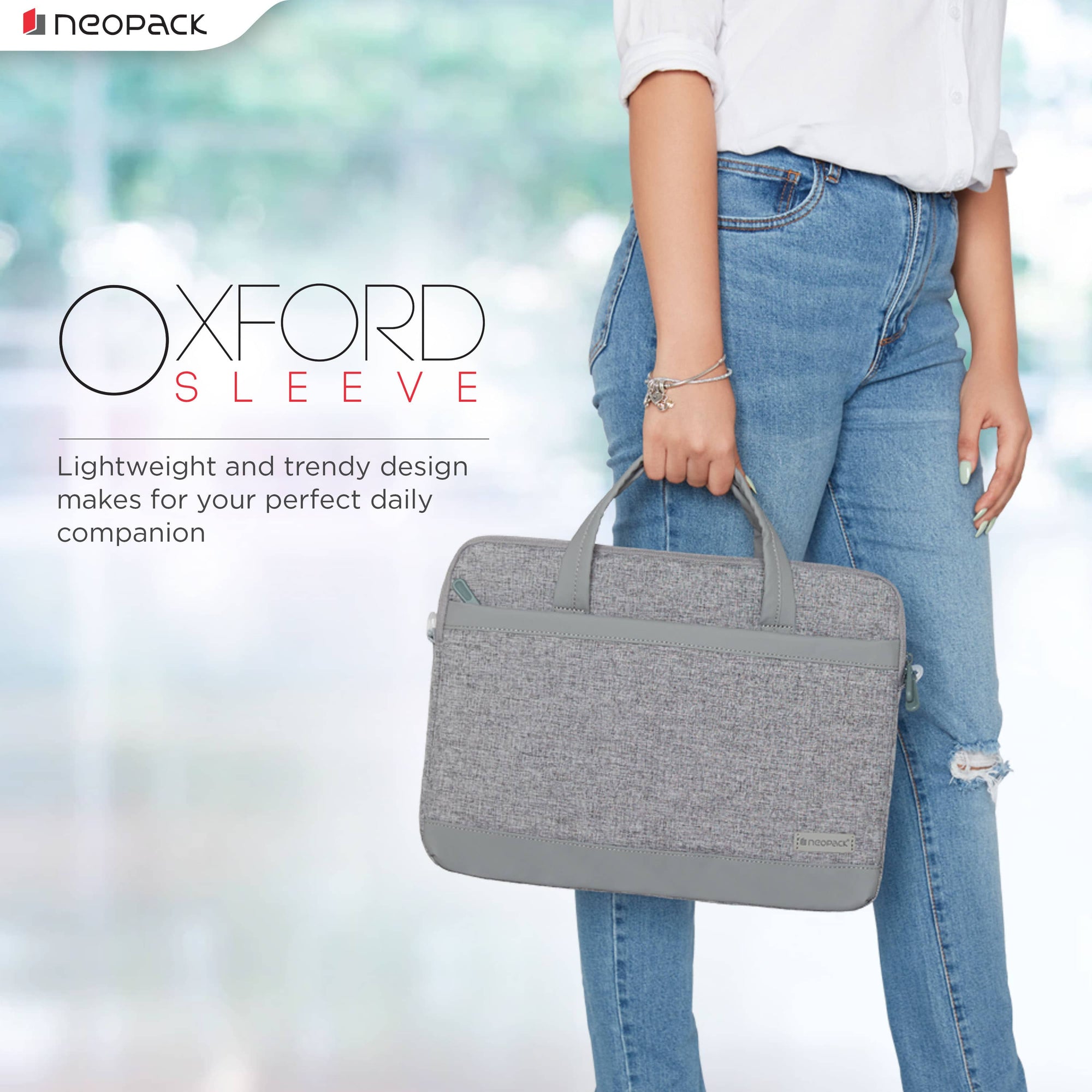 Neopack Oxford Sleeves For Upto 14.2" Macbooks (Stone Grey)