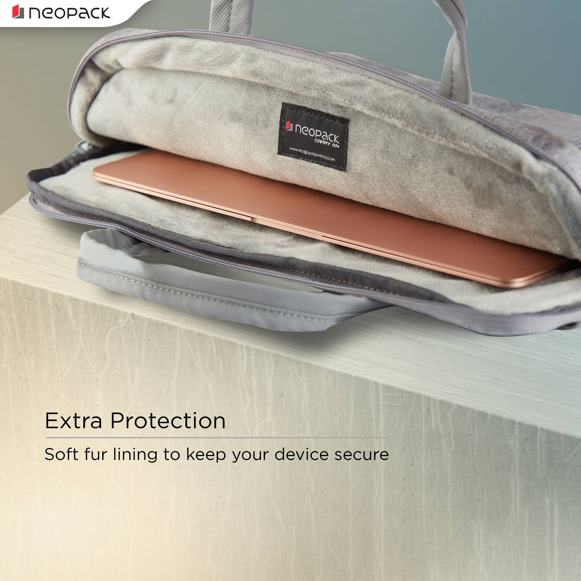 Neopack Oxford Sleeves For Upto 14.2" Macbooks (Stone Grey)