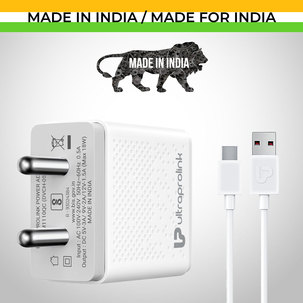 Boost 18W QC3.0 Charger + Type C Cable UM1110QC-C
