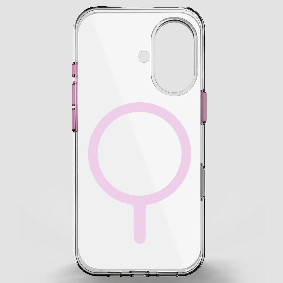 GRIPP Clear Xtreme Apple iPhone 16 with MagSafe Case - Pink
